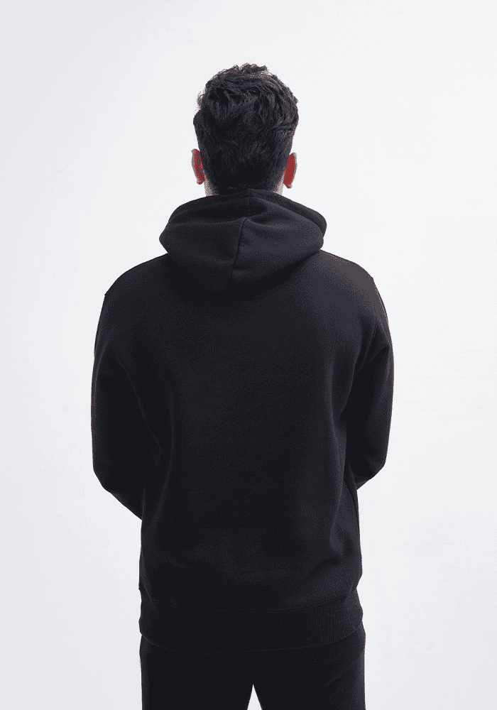 Regular Fit Hoodie - Black