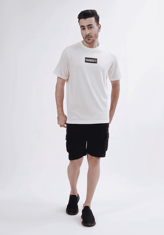 Crew Neck T- Shirt for Men - White