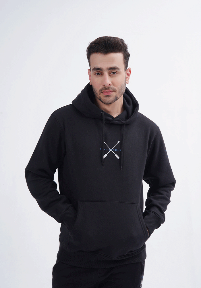   BLACK GRAPHIC HOODIES