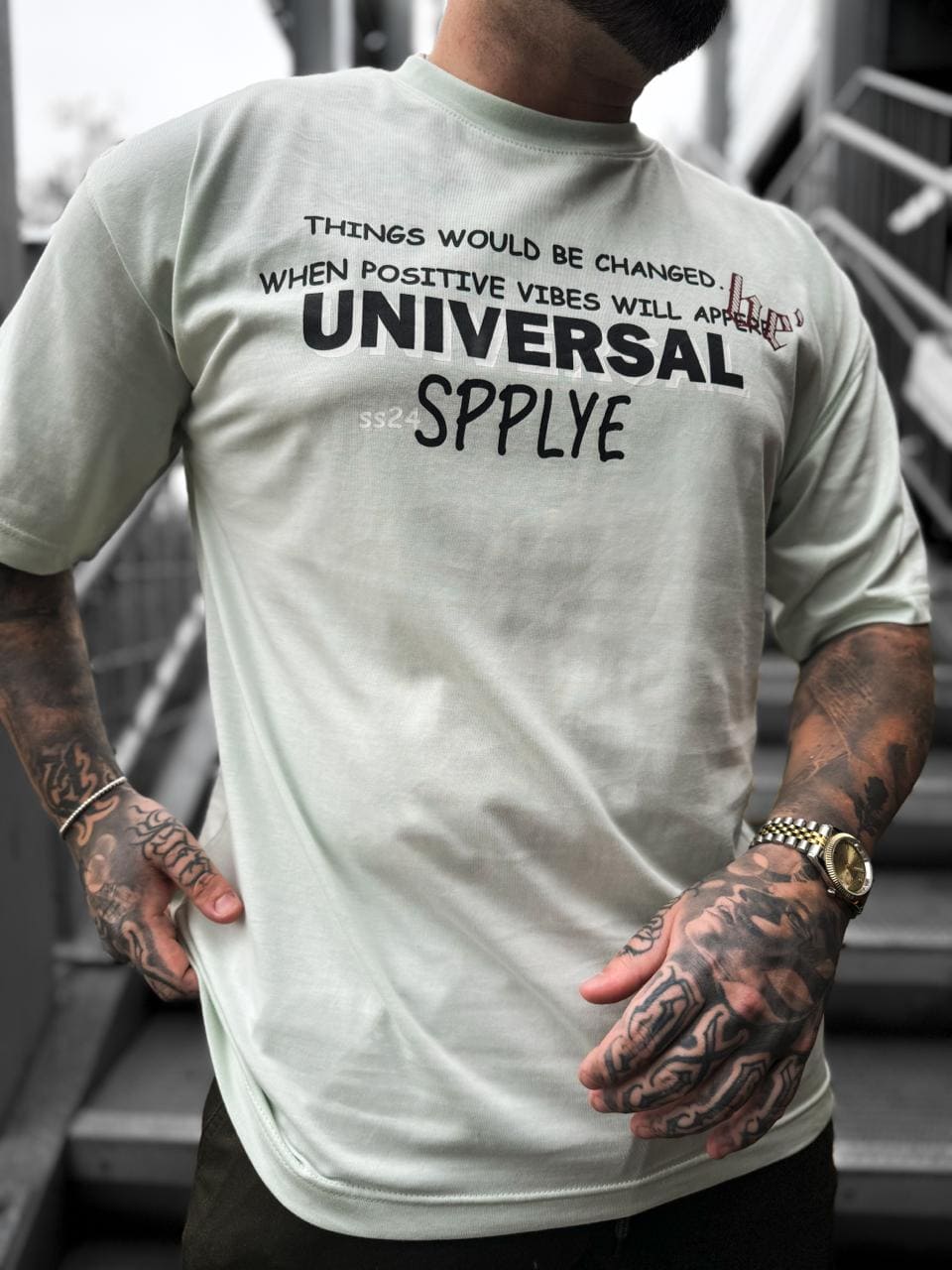 Universal Spplye Drop Shoulder T- Shirt - Mint