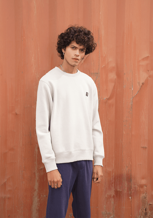 Basic Crew Neck Sweat Shirt - Grey