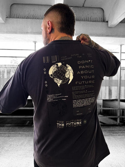 The Future Drop Shoulder T-Shirt - Black