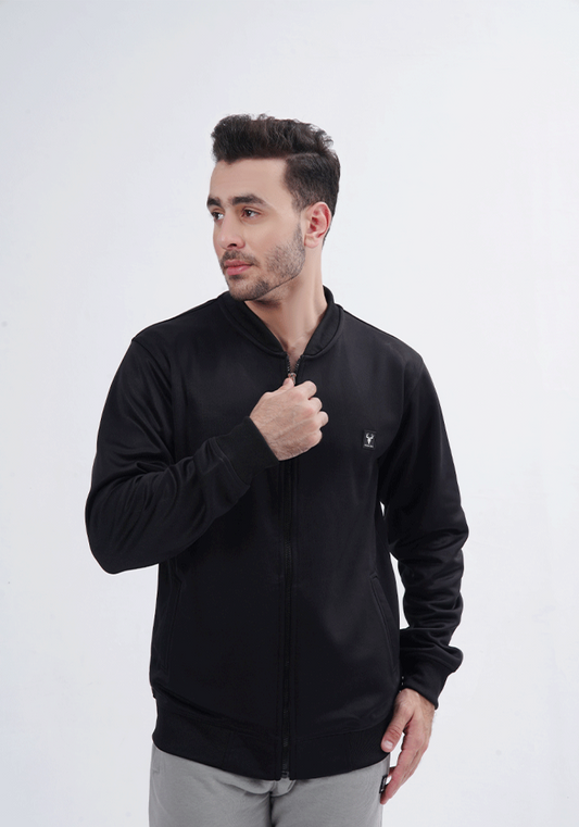 Bomber Jacket for Men - Black