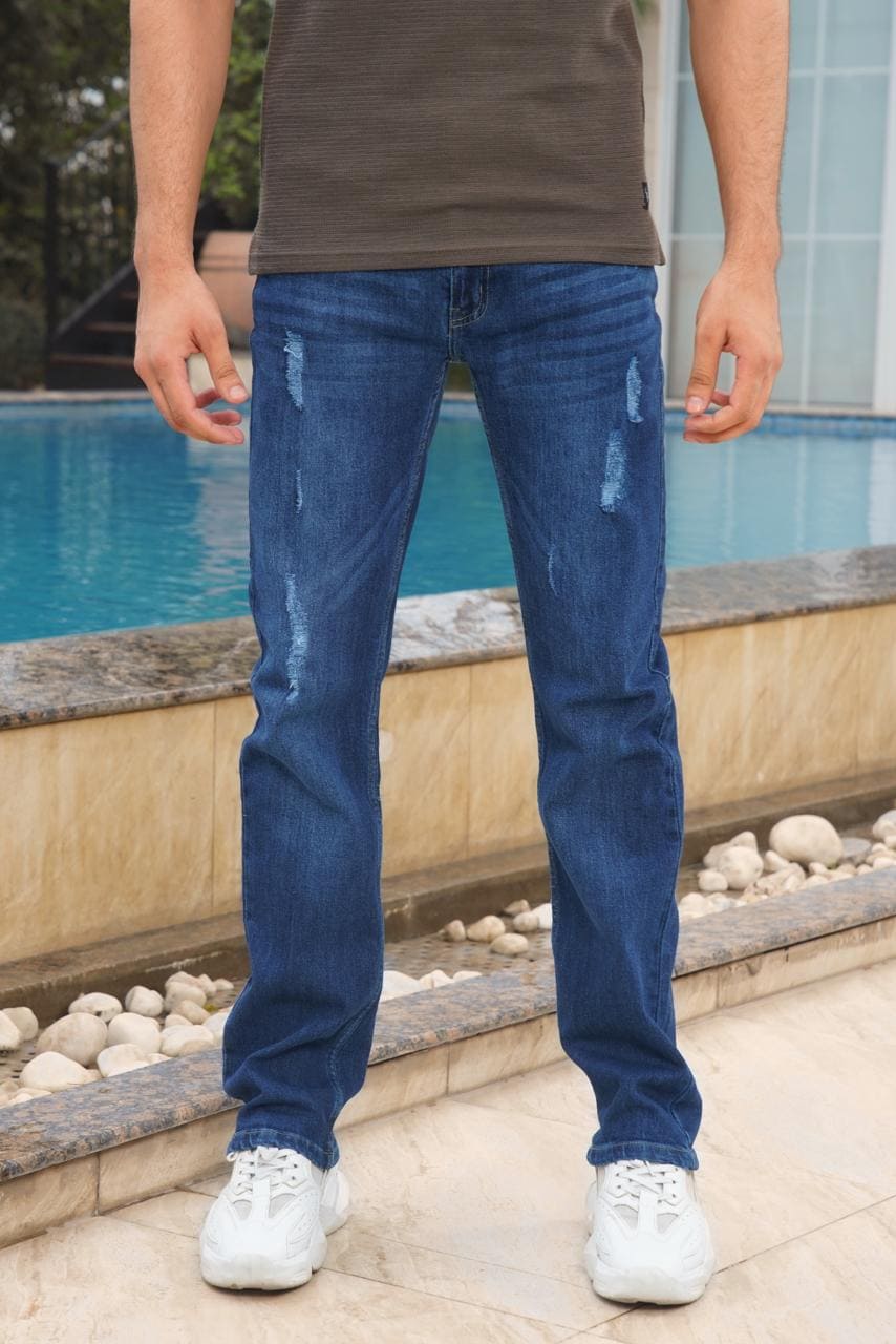 Slim Fit Fashon Vintage Blue Jeans