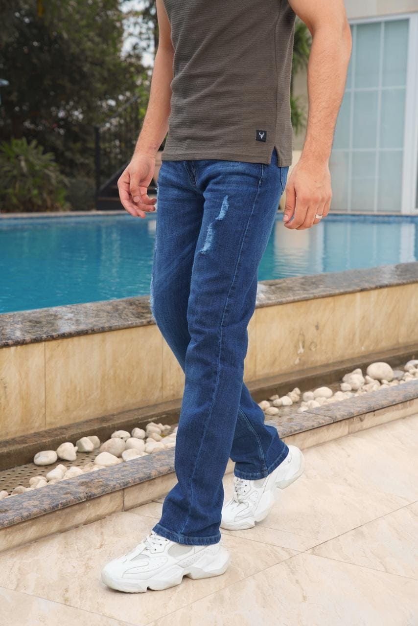 Slim Fit Fashon Vintage Blue Jeans