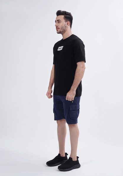 Regular Fit Crew Neck T- Shirt - Black